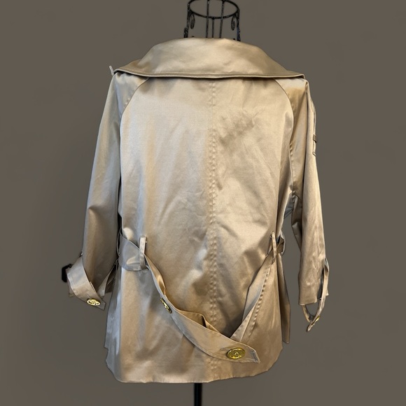 Chaus Beige Washable Beige Sateen Jacket Size 8 - Picture 3 of 3